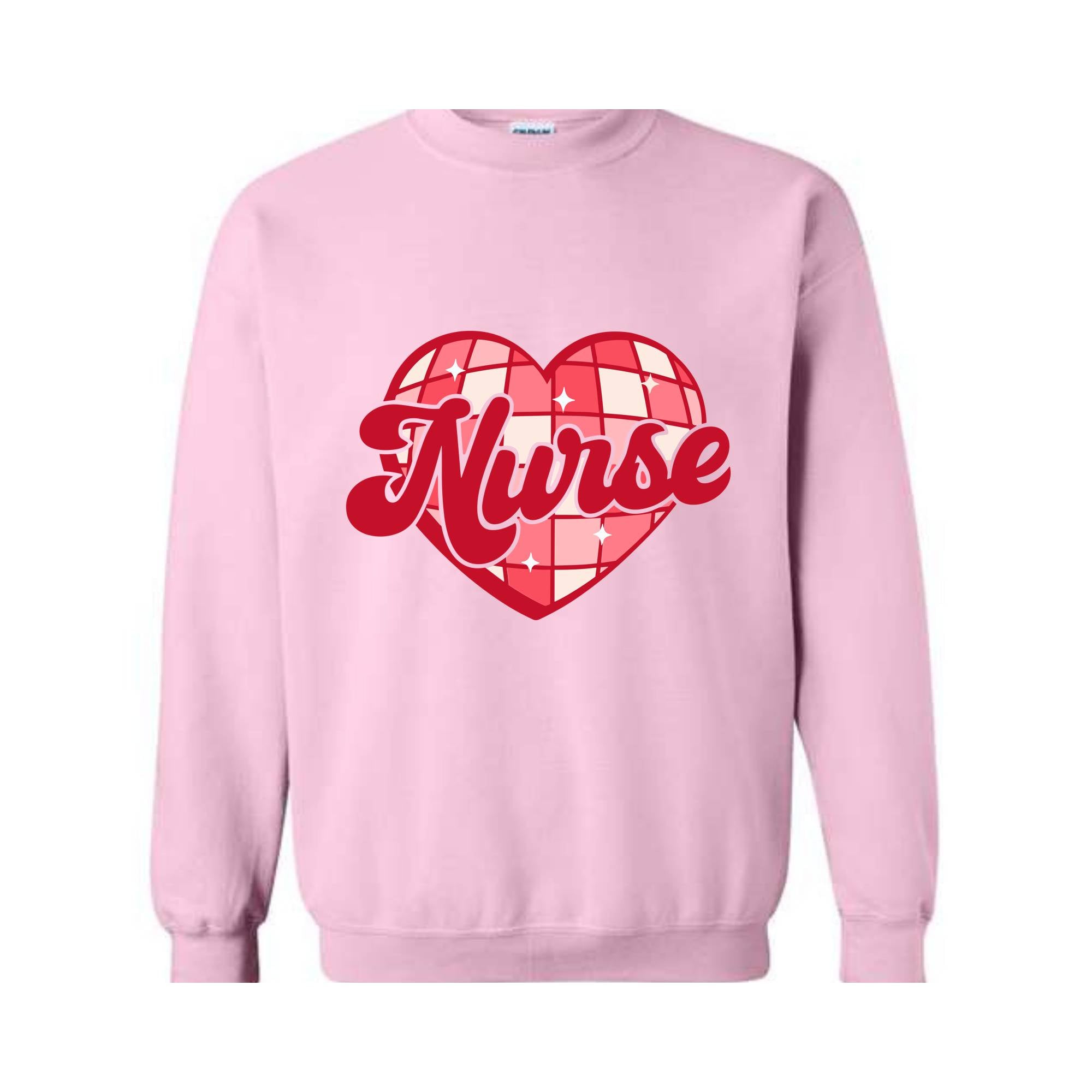 Nurse Valentine Sweatshirt, Valentines Nurse Sweatshirt, Valentine Day, Retro Valentines Heart, Nurse Sweatshirt, Nurse Valentine