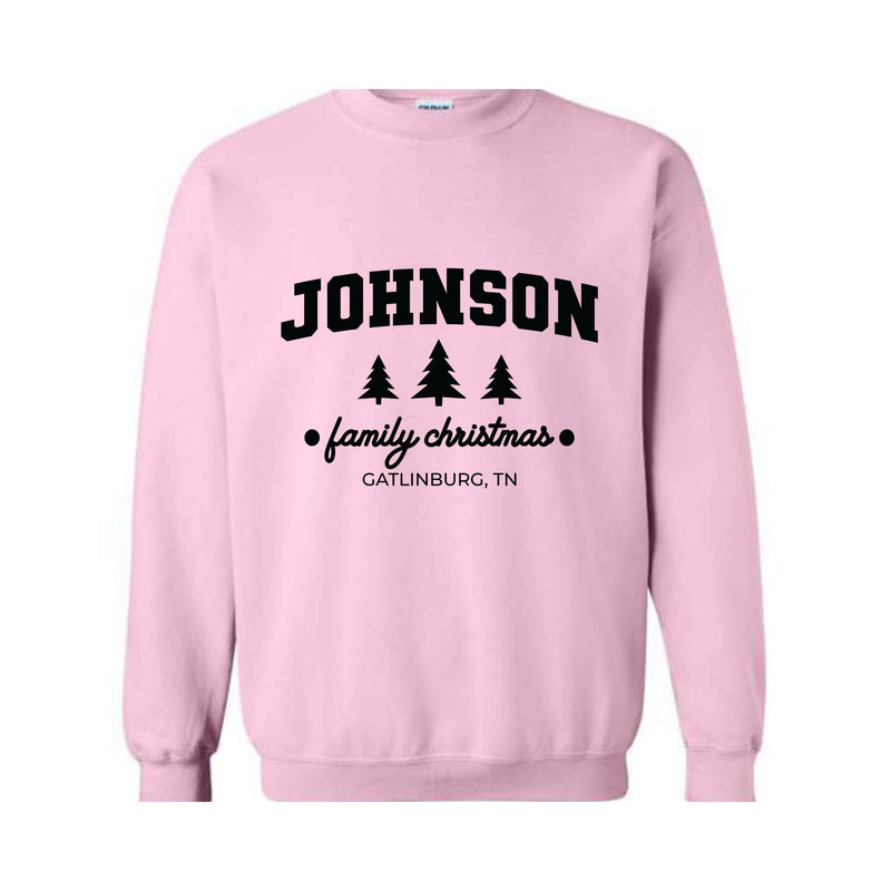 Custom Family Christmas Sweatshirt, Matching Family Christmas Sweatshirt, Personalized Name Christmas Sweatshirt, Christmas Sweatshirt