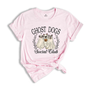 Ghost Dogs Social Club Shirt, Halloween Dog Shirt, Retro Dog Shirt, Retro Halloween Shirt, Dog Social Club Shirt