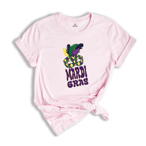 Mardi Gras Carnival Tee, Mardi Gras Party, Happy Mardi Gras, Parade Krewe, Flower de luce Shirt, Mardi Gras Gift