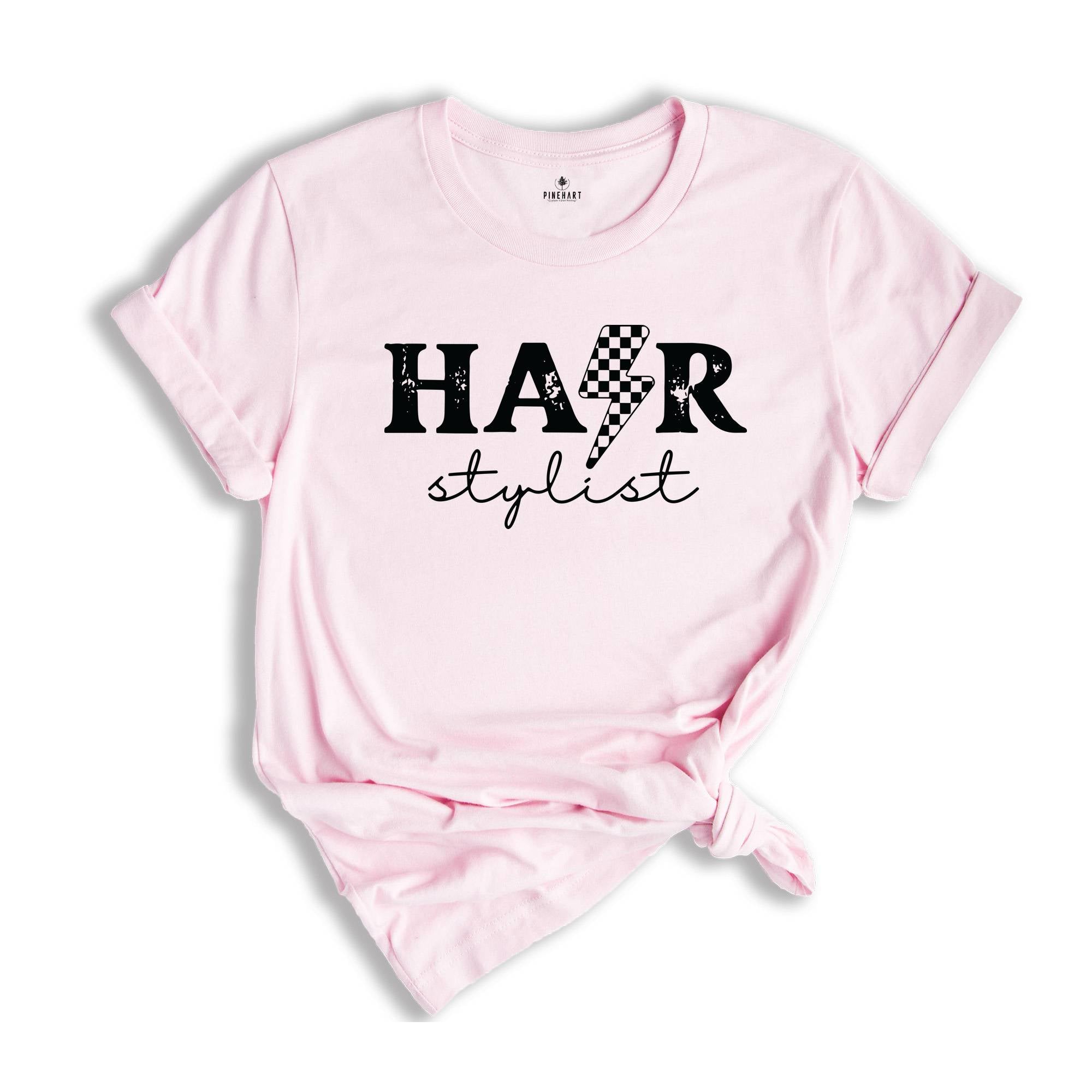 Retro Hair Stylist Shirt, Hair Stylist Shirt, Checker Hair Stylist Shirt, Hair Dresser Shirt, Cosmetologist Shirt, Hair Hustler Shirt