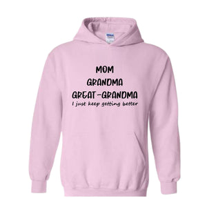 Mom Grandma Hoodie , Mom Grandma Great Grandma Hoodie , Grandma Gift, Mother's Day Hoodie , Mother's Day, Pregnancy Announcement Hoodie