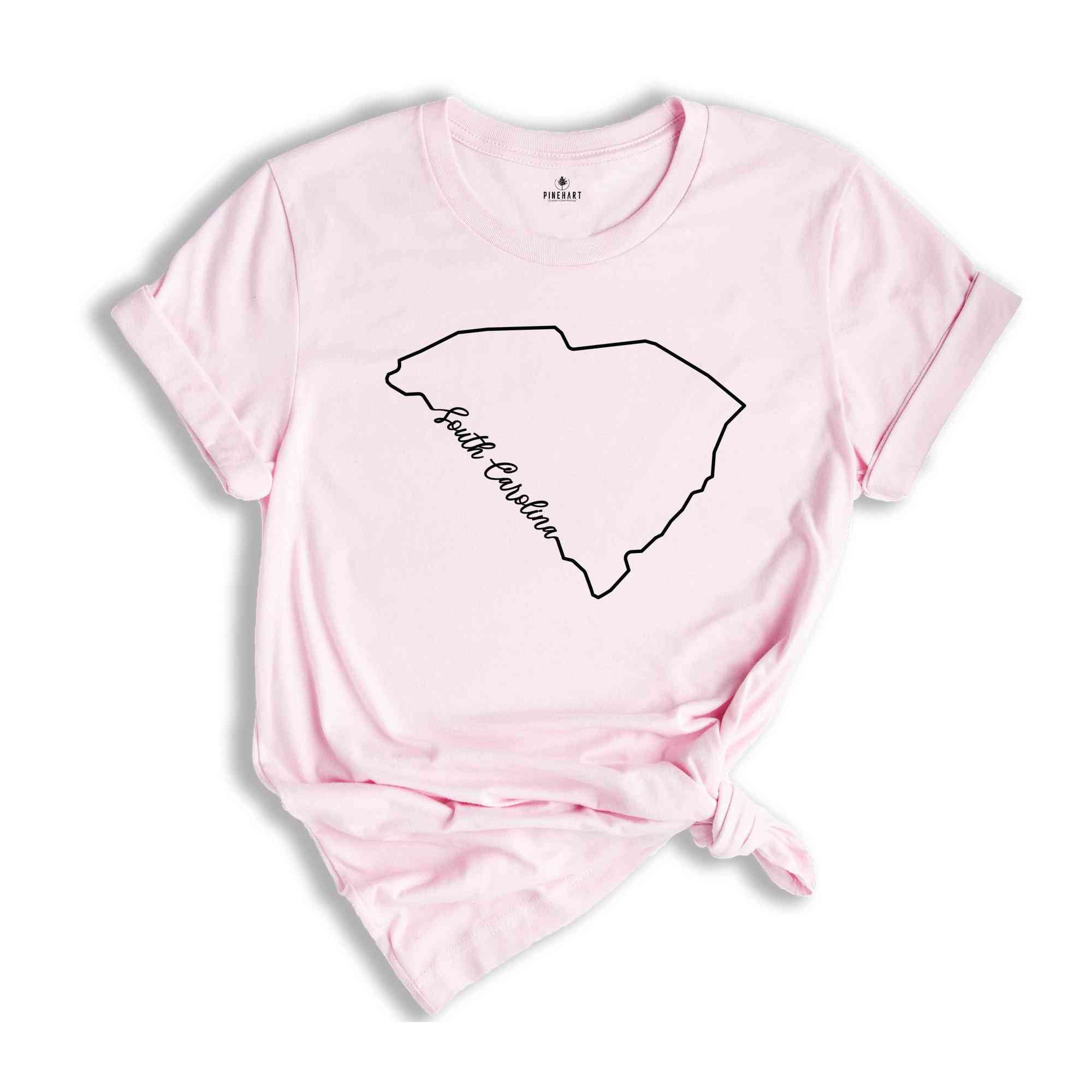 South Carolina State Shirt, The USA State Shirt, South Carolina USA Shirt, South Carolina Map Outline Shirt, US Outline Shirt, United States