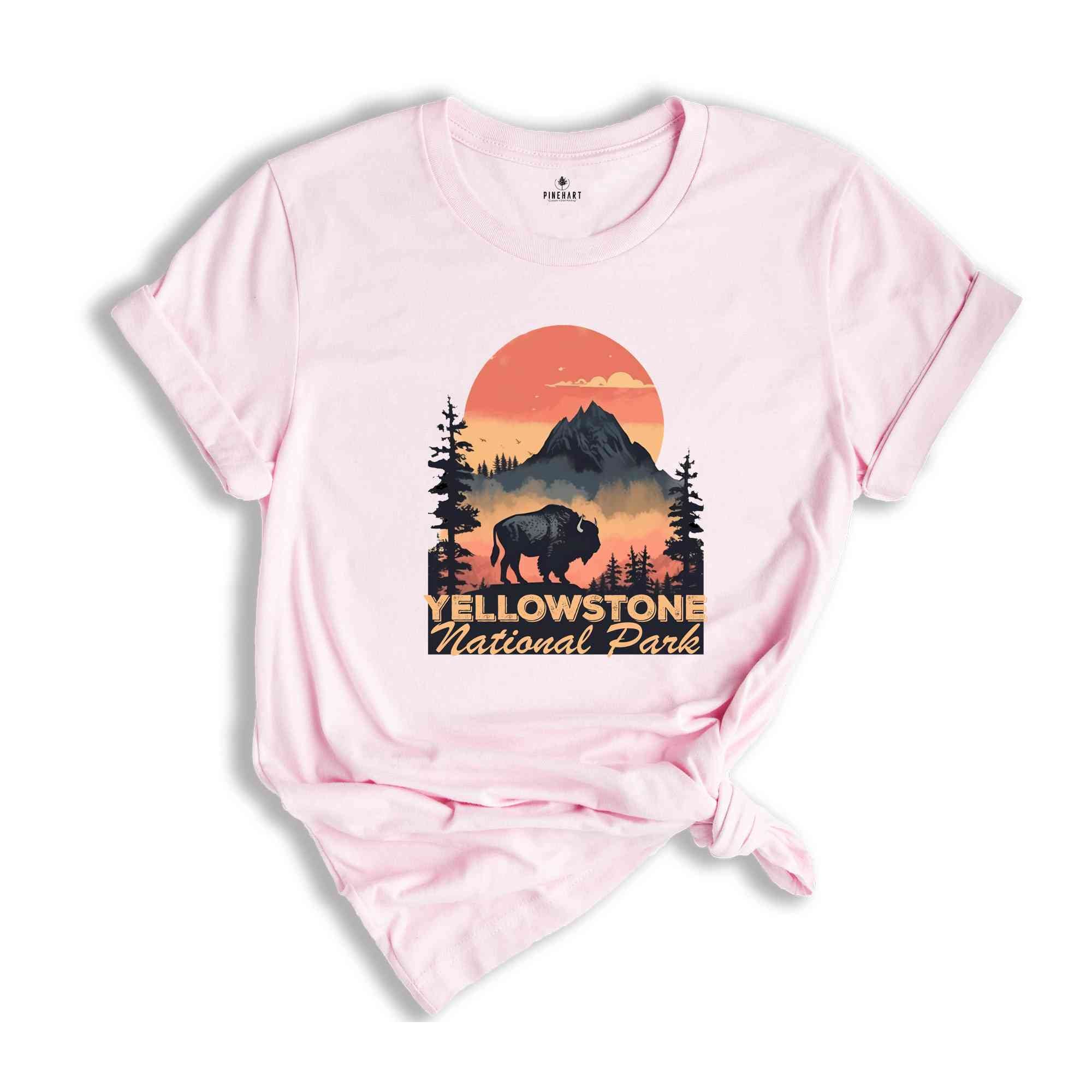 Yellowstone National Park T-Shirt, Vacation Trip Shirt, National Park Mountains Gifts, Hiking Shirts