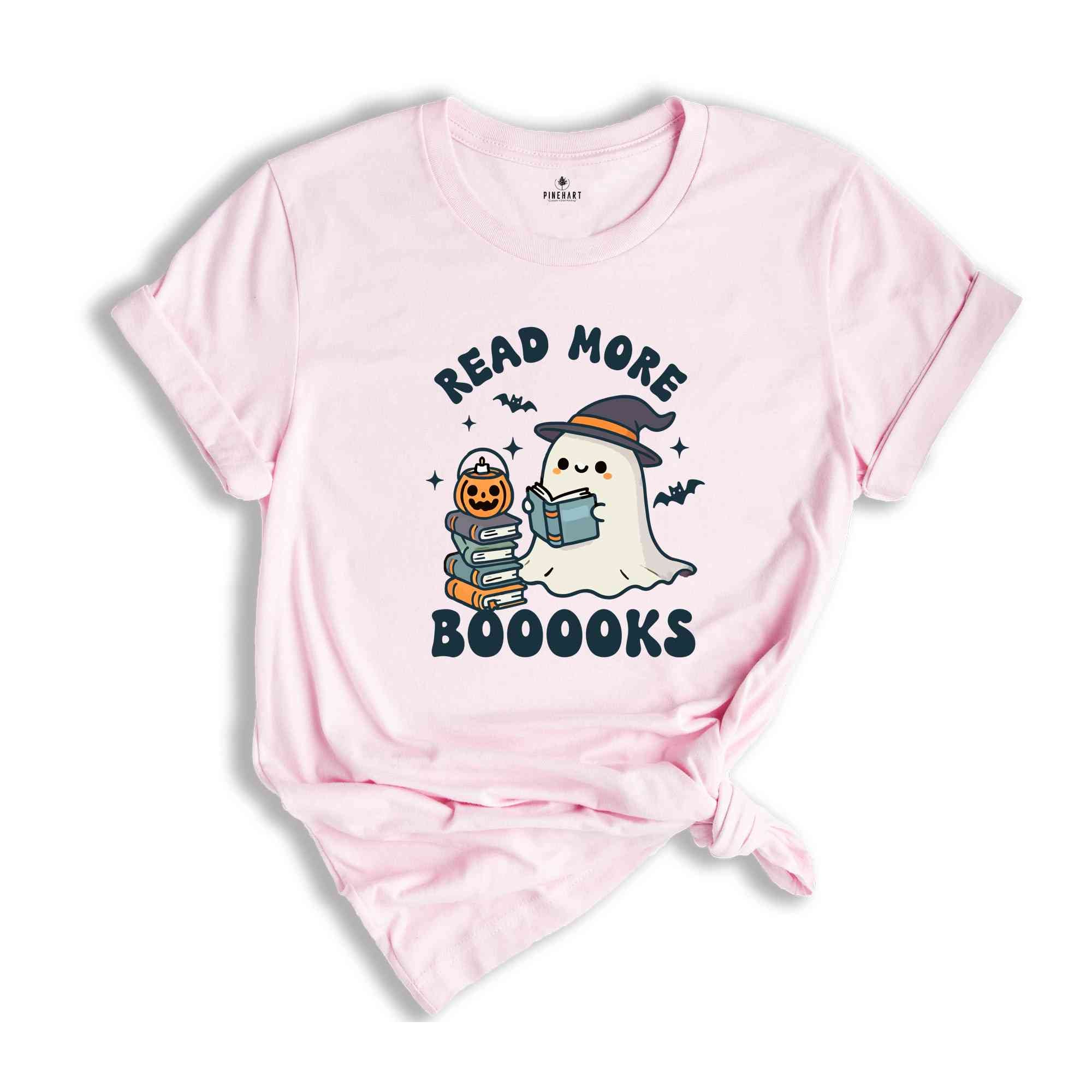 Read More Booooks Shirt, Librarian Shirt, Librarian Halloween, Halloween Ghost Tee, Bookworm Shirt, Spooky Season Shirt, Cute Halloween Tee