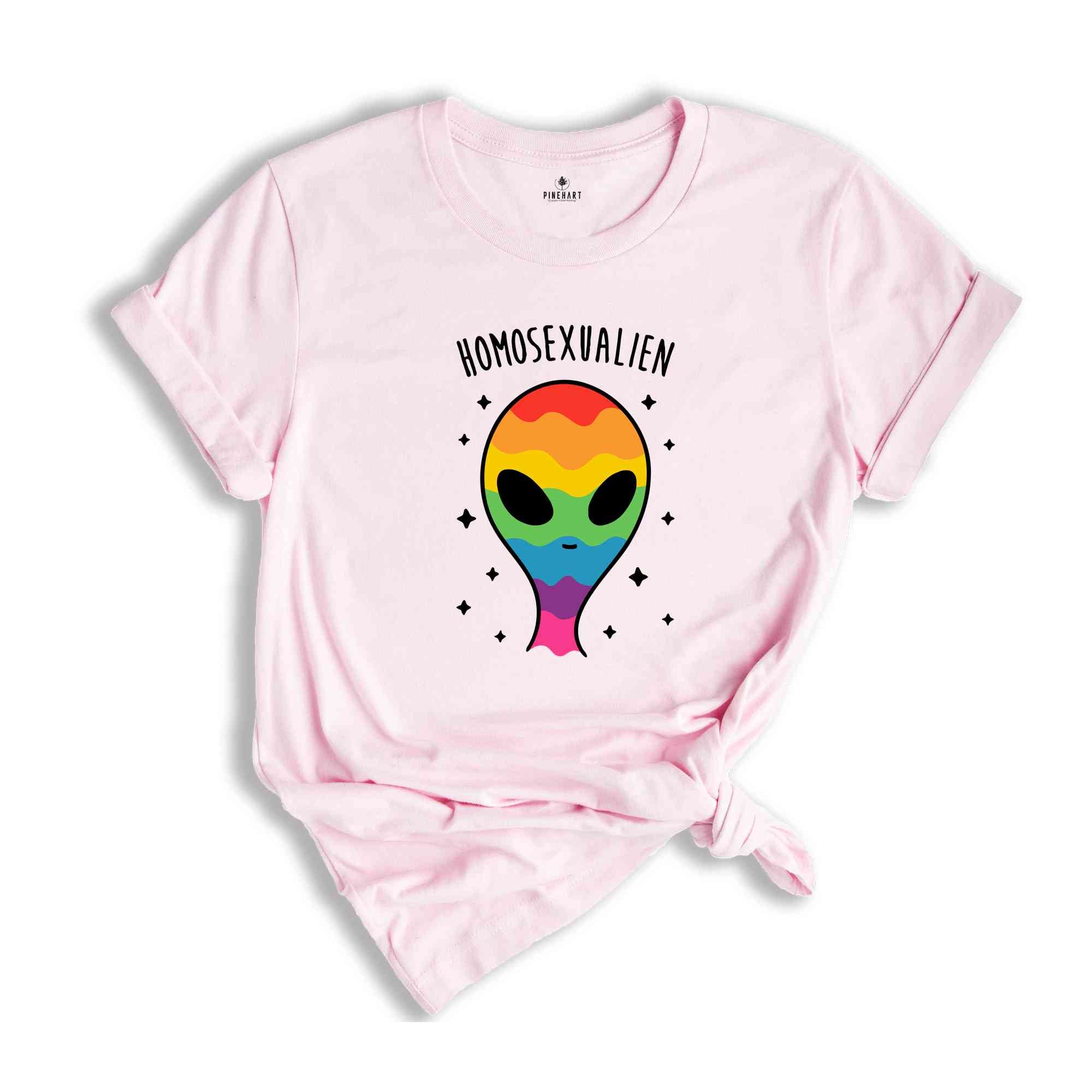 Homosexualien Shirt, Sarcastic Shirts, Funny Pride Month Shirt, Straight Tshirt, Rainbow Pride Shirt, Gaylien Shirt, Funny LGBTQ Shirt