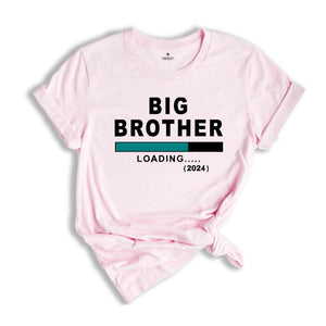 Big Brother Loading 2024 Toddler Shirt, Big Brother T-Shirt, Big Bro Shirt, Big Brother Gift Tee, Baby Announcement, New Family Member Tee