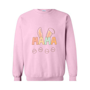 Custom Mama Easter Sweatshirt, Mama Sweatshirt With Kids Names, Happy Easter Sweater, Personalized Easter Day Sweater