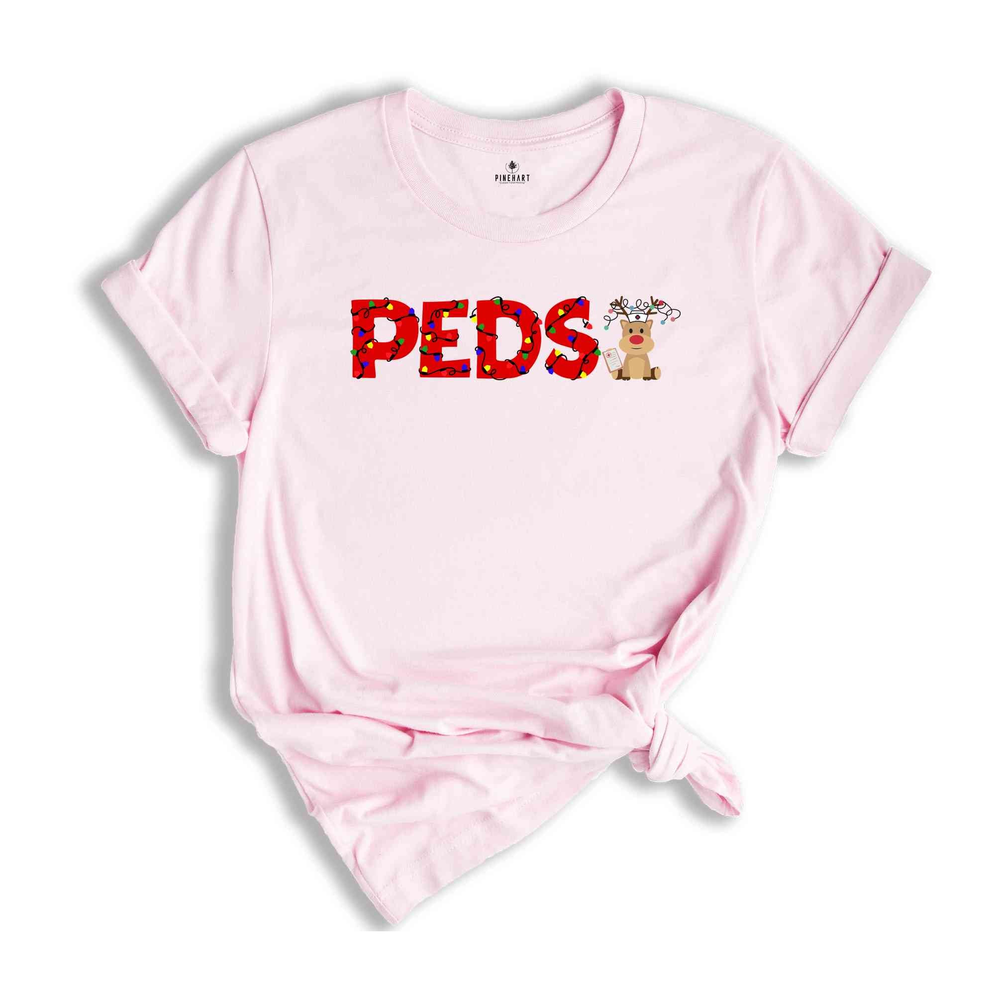 Christmas PEDS Shirt, Christmas Pediatrics T-Shirt, Peds Crew Tee, Christmas Pediatric Nurse Gift, Christmas Tee