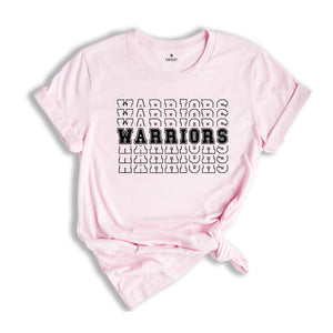 Team Mascot Shirt, Warriors Team Shirt, Warriors Football Shirt, Warriors School Tee, Warriors Mascot Shirt, Warriors Fan Shirt