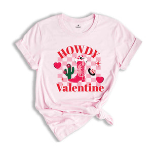 Howdy Valentines Shirt, Western Shirt, Retro Valentine Day Shirt, Western Valentines Day Gift, Western ValentinS Day