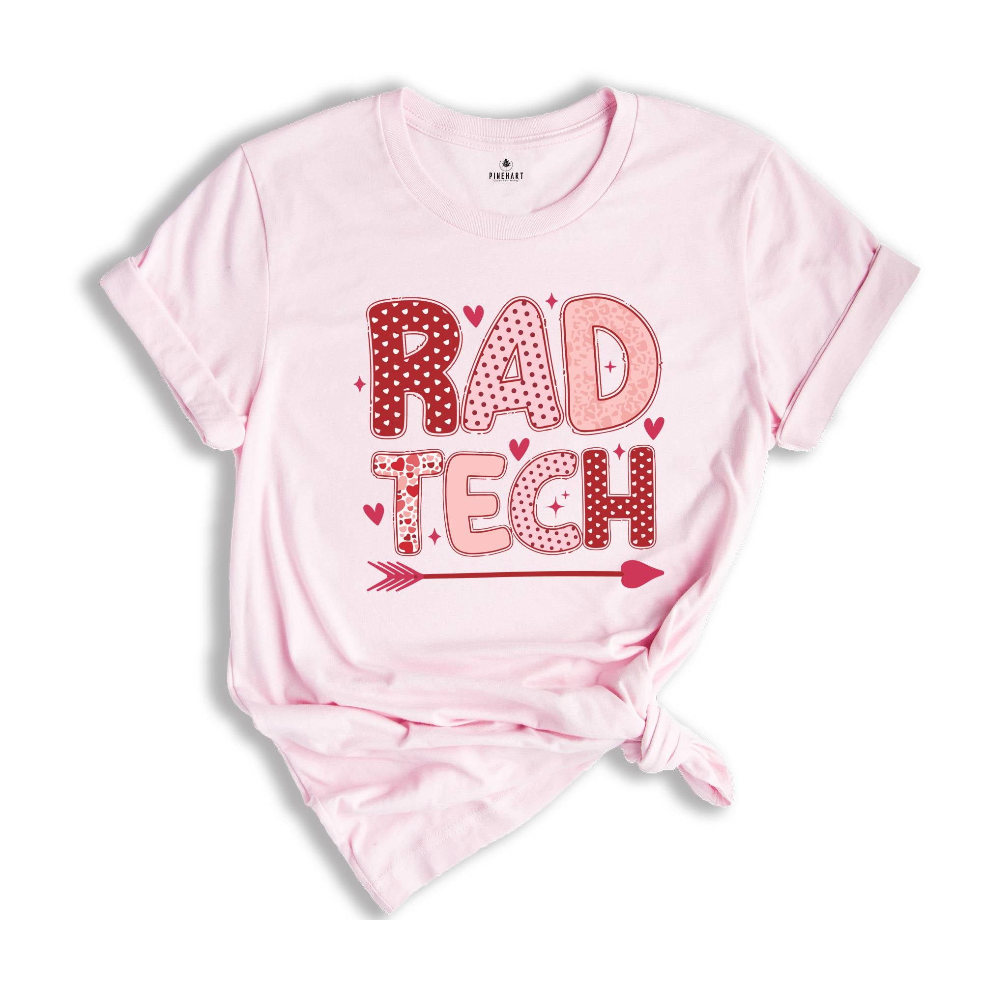 RAD Tech Valentine's Day Shirt,Radiology Department V-day Hearts Work Tshirt,Xray Tech Gifts,RAD Tech Gift,Radiology Tech Group Tees