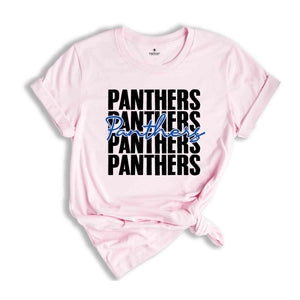 Panthers Team Shirt, Team Mascot Shirt, Panthers Team Spirit Shirt, Panthers Fan Shirt, Panthers School Shirt, Panthers School Spirit