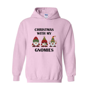 Christmas With My Gnomies Sweatshirt, Gnome Sweatshirt, Gnome Lover Gift, Festive Holiday Sweatshirt, Christmas Sweatshirt