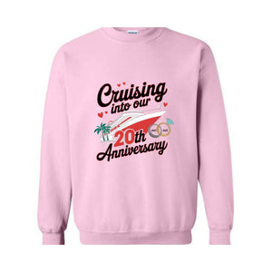 Custom Anniversary Vacation Cruise Sweatshirt, Wedding Anniversary Gift, Anniversary Cruise Crew