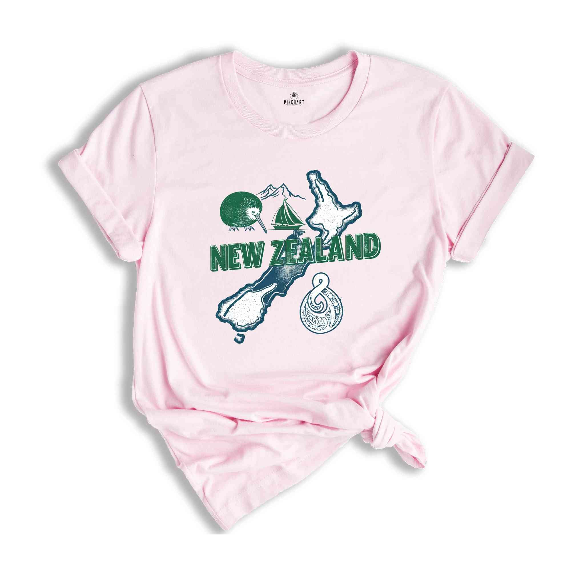 Retro New Zealand Shirt, New Zealand Travel Shirt, Country Travel Shirt, Shirt For Traveler, Travel Lover Gift, Travel Tee, Trip Shirt