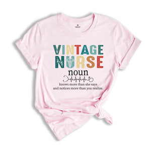 Vintage Nurse Definition T-Shirt, Nurse Shirt, RN Shirts, Nurse Funny Shirt, Vintage Nurse Shirt, Gifts For Nurses