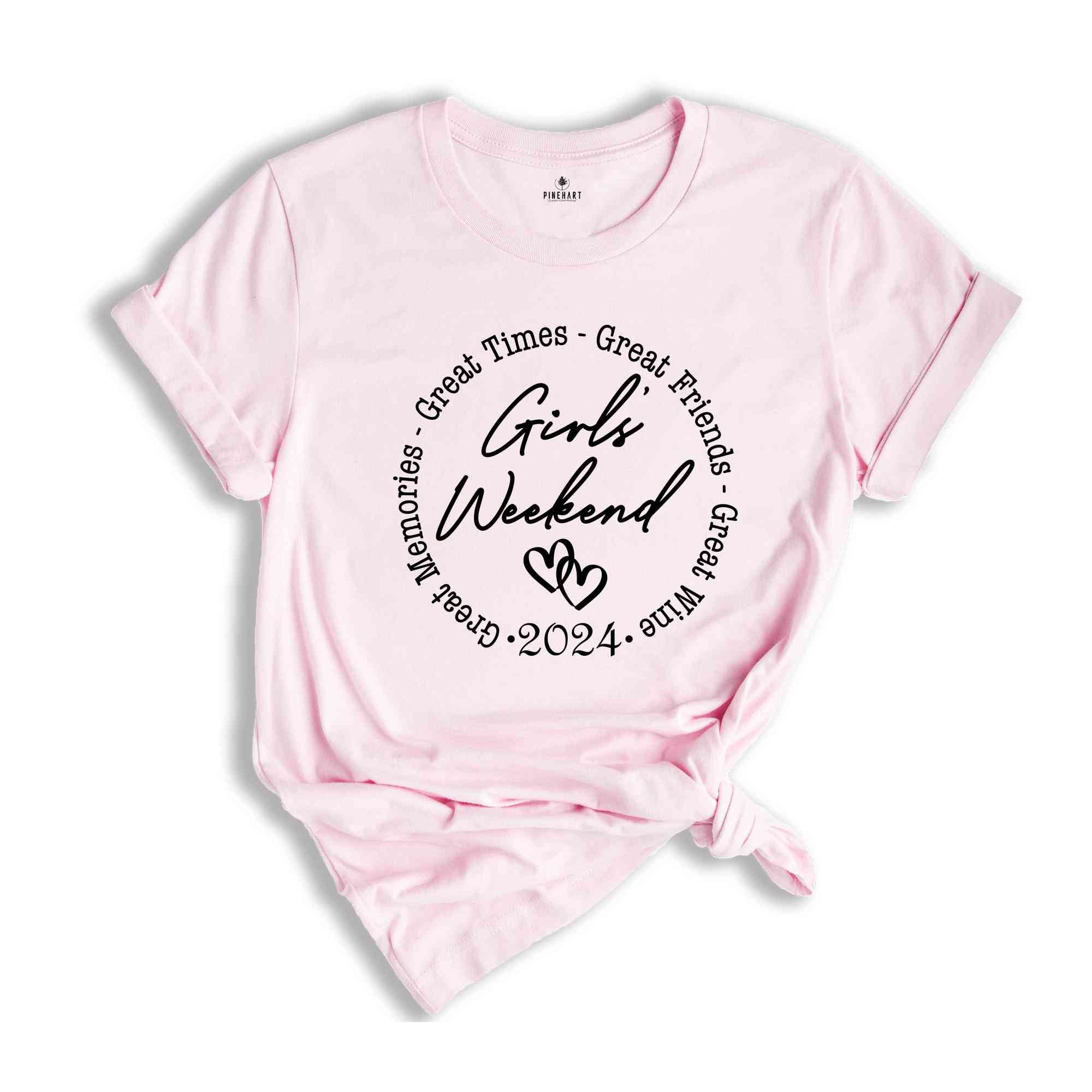 Girls Weekend 2024 Shirt, Girls Night Out Tee, Vacation Shirt, Girls Weekend Gift, Girl Trip Shirt, Girls Party Shirt