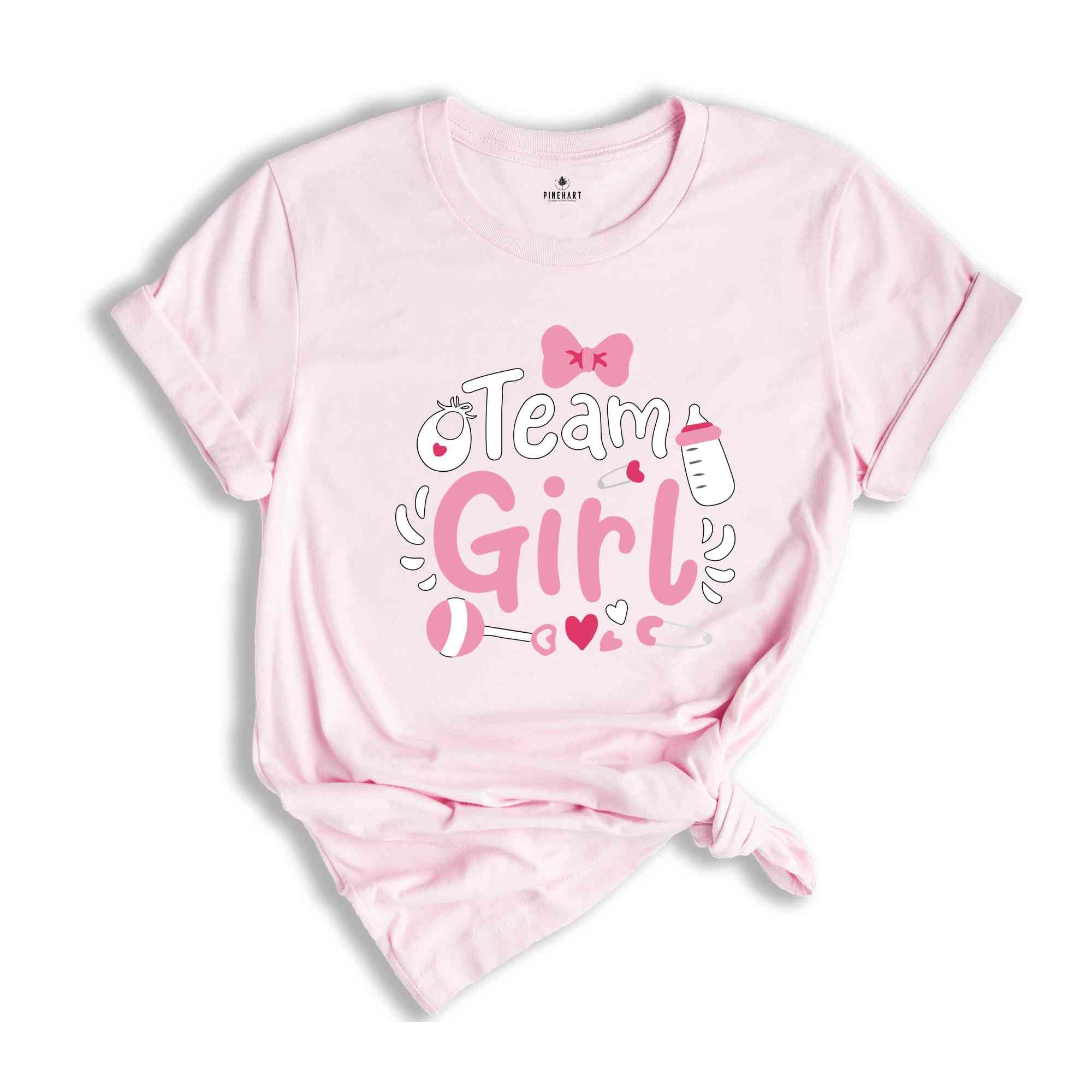 Team Girl Shirt, Team Boy Shirt, Gender Reveal Shirt, Pregnancy Announcement Shirt, Baby Shower Tshirt, Team Girl And Boy Tees