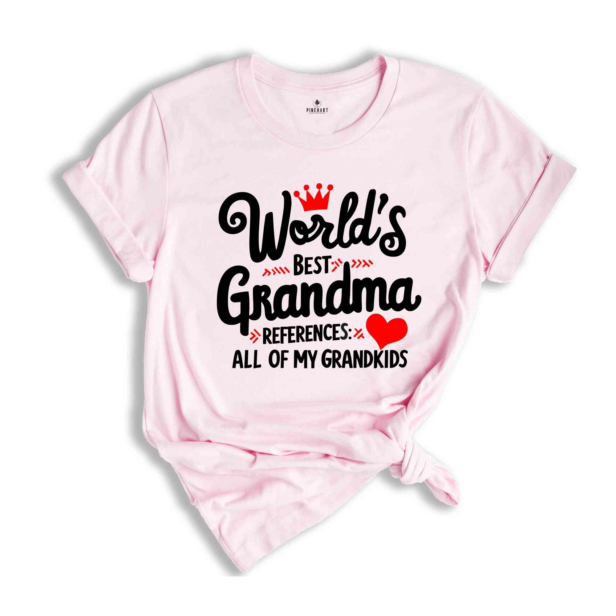 World's Best Grandma Shirt, According to My Grandkids T-Shirt, Mother's Day Gift for Grandma Tee, Gift For Grandma