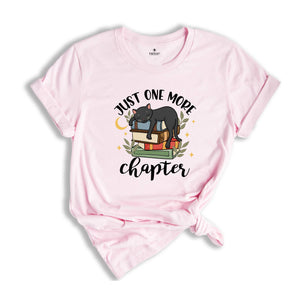 Just One More Chapter Adorable Cat Shirt, Book Lover Shirts, Librarian Shirt, Book Nerd Shirt, Gift For Book Lover, One More Chapter