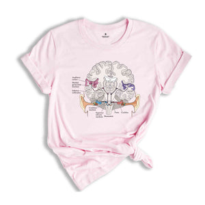 Auditory pathway Shirt, Anatomical Brain Shirt, Anatomy Shirts, Nursing Student Shirt, Doctor Shirt, Cool Brain Shirt, Awareness Gift