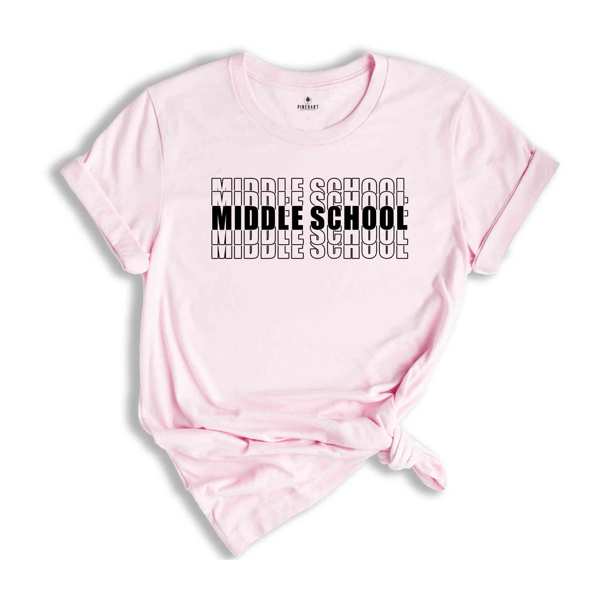 Middle School Tie Dye Shirt, School Shirt, Middle School, Colourful Shirt, Graduate Shirt, School Spirit Shirt, Teacher Shirt