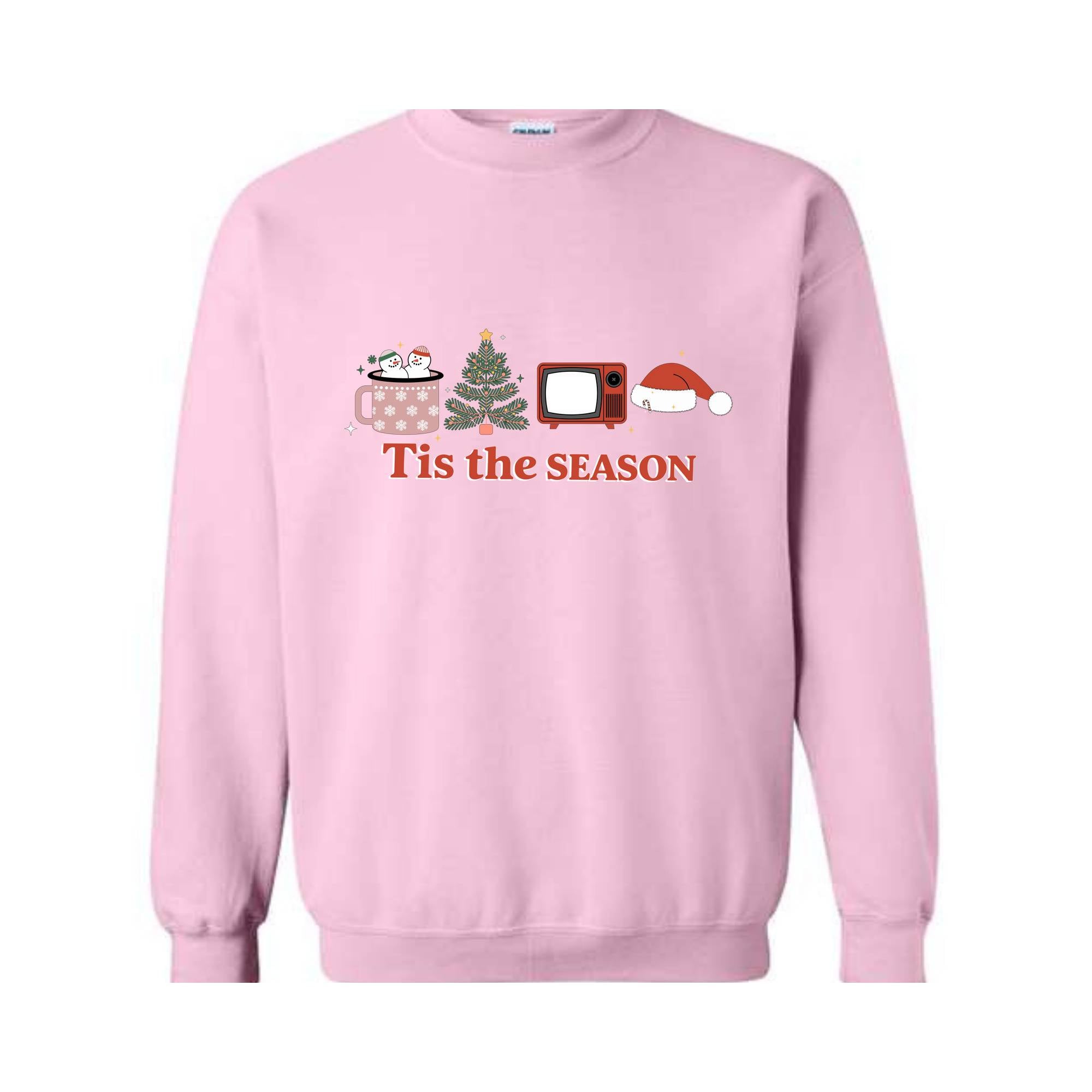 Tis the Season Sweatshirt, Christmas Hoodie, Cute Christmas Hoodie, Christmas Coffee Hoodie, Funny Christmas Hoodie, Christmas Tree Hoodie