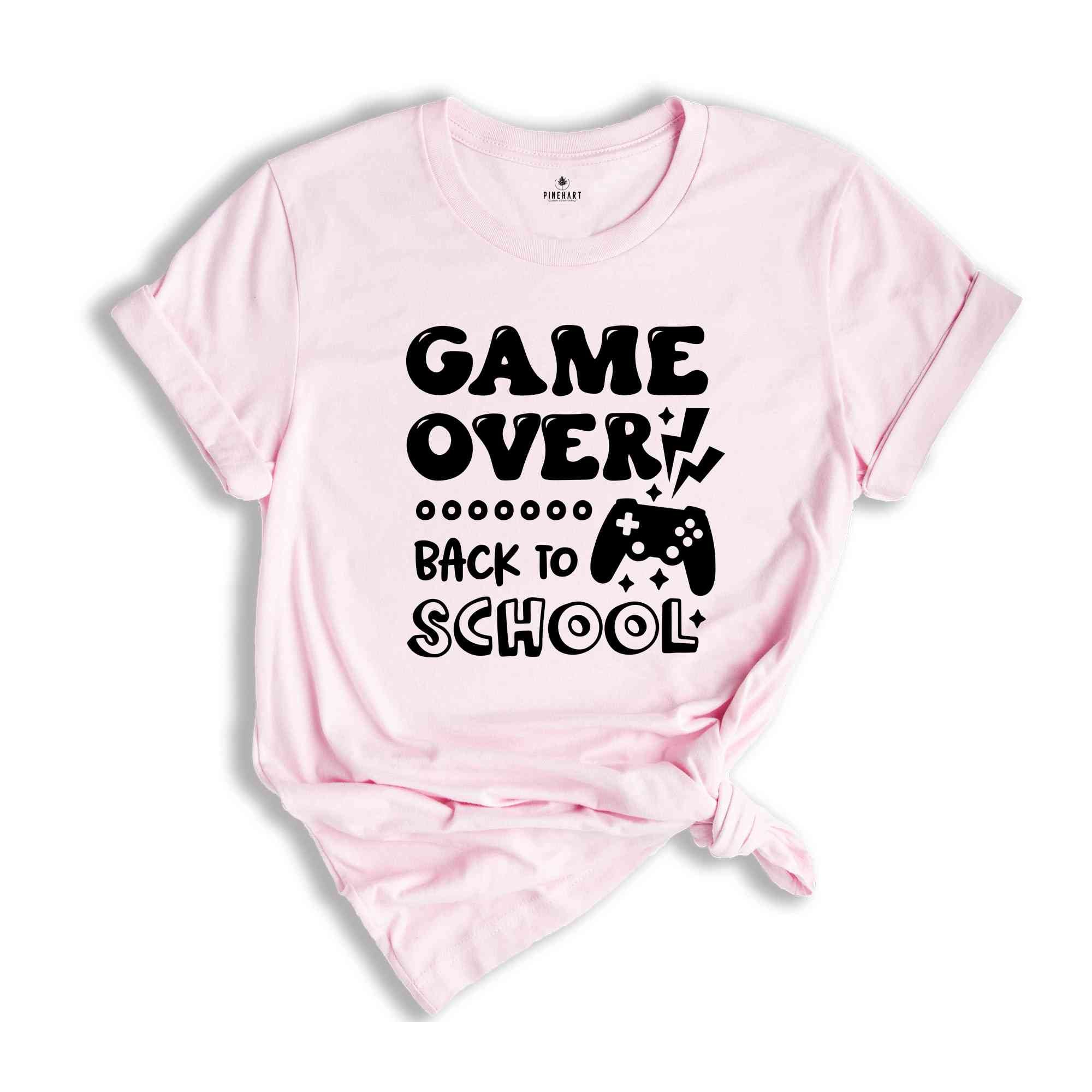 Game Over Back To School Shirt, Teacher Shirt, School Shirt, Back To School, Retro Back To School Shirt, Grade Team Tee