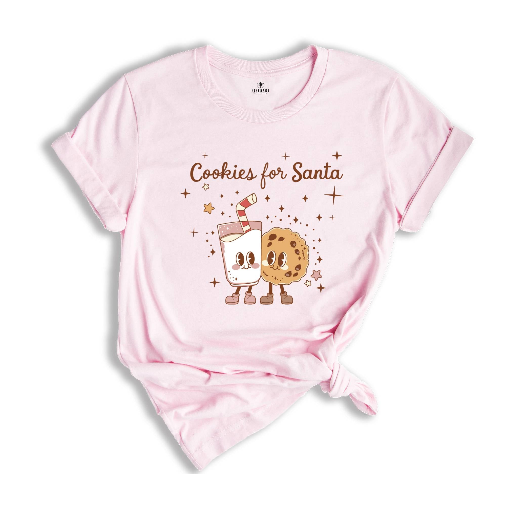 Cookies For Santa Shirt, Christmas Shirt,Vintage Christmas T-shirt, Christmas Tee, Christmas Shirt Gift , Christmas Gifts