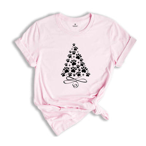 Paw Tree Shirt, Dog Lover Shirt, Christmas Tree Shirt, Dog Owner Shirt, Cute Christmas Shirt, Funny Christmas Shirt, Christmas Party Tee