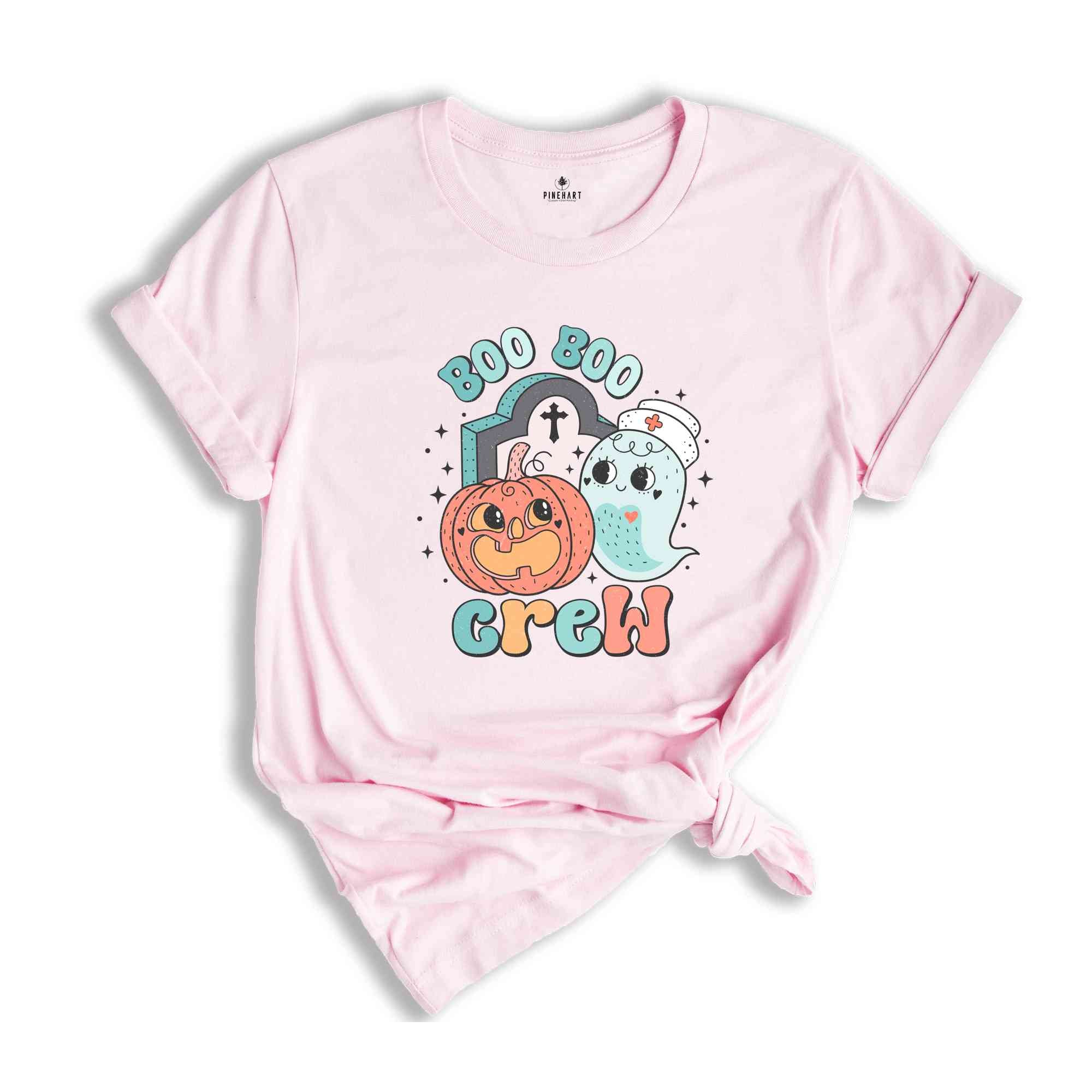 Boo Boo Crew Shirt, Halloween Shirt, Spooky Pumpkin Shirt, Halloween Party Shirt, Retro Halloween Shirt