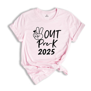 Peace Out Pre-K 2025 Shirt, End Of The School Shirt, Last Day Of School Shirt, Kids Graduation Shirt, Tie Dye Shirt, Preschool Shirt