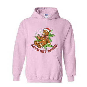 Let's Get Baked Sweatshirt, Gingerbread Sweatshirt, Christmas Sweatshirt, Smoke Weed Sweatshirt, Merry Weedmas Sweatshirt