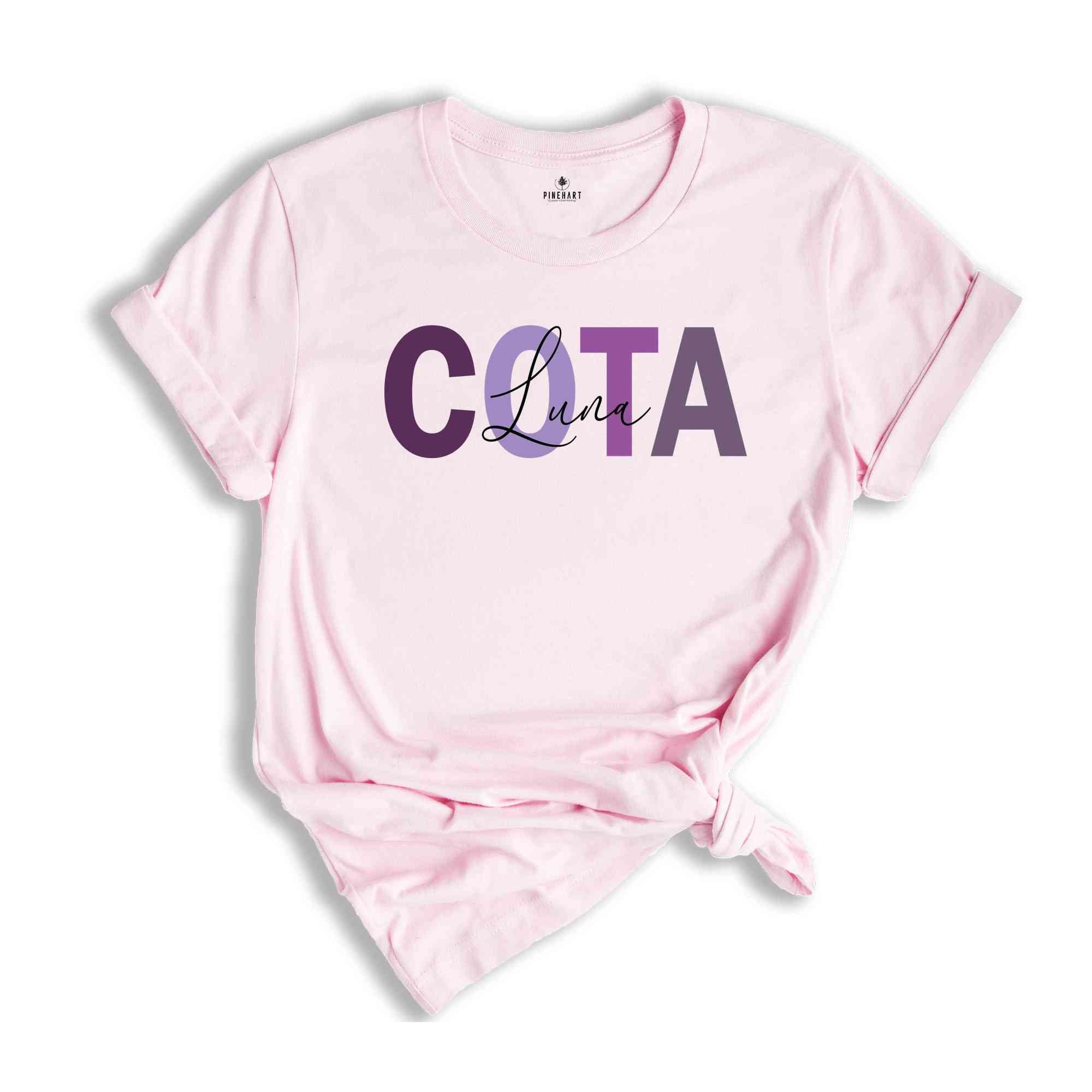 Custom COTA Nurse Name Shirt, Certified Occupational Therapy Assistant Shirt, Custom COTA Graduation Gift, OT Assistant Gift