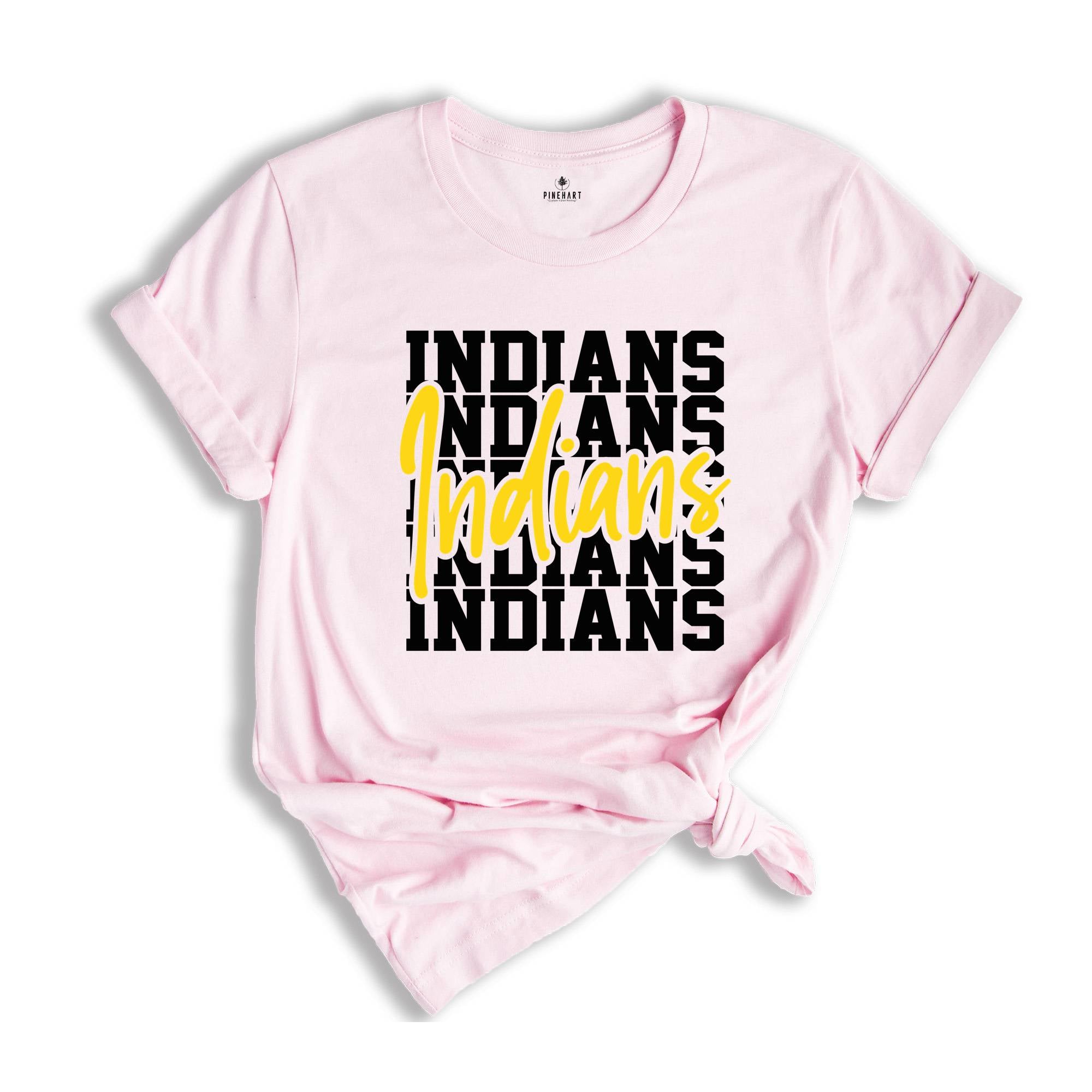 Team Mascot Shirt, Indians Team Shirt, Indians Team Spirit Shirt, Indians Fan Shirt, Indians School Shirt, Indians School Spirit