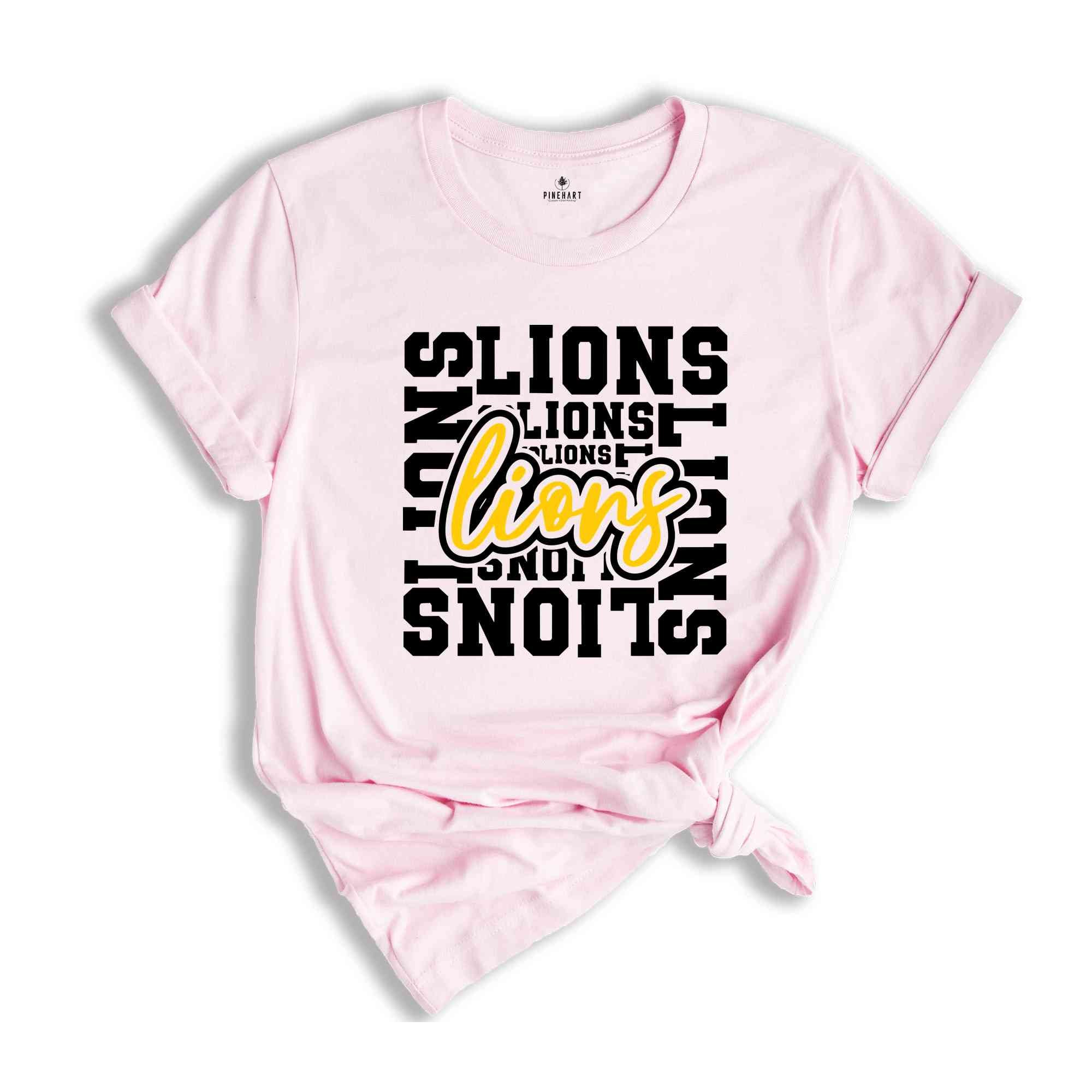 Team Mascot Shirt, lions Team Shirt, lions Team Spirit Shirt, lions Fan Shirt, lions School Shirt, lionss School Spirit