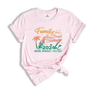 Family Cruise Shirt, Family Matching T-Shirt, Vacation Tee, Family Cruise 2024 Shirt, Beach Vacation Tee, Funny Family Matching Shirt