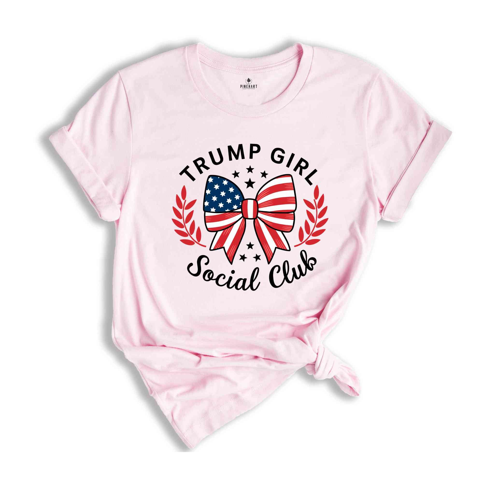 Trump Girl Social Club T-Shirt, Conservative Shirt, Election Republican Tee, Support Trump Shirt, Trump 2024 Shirt