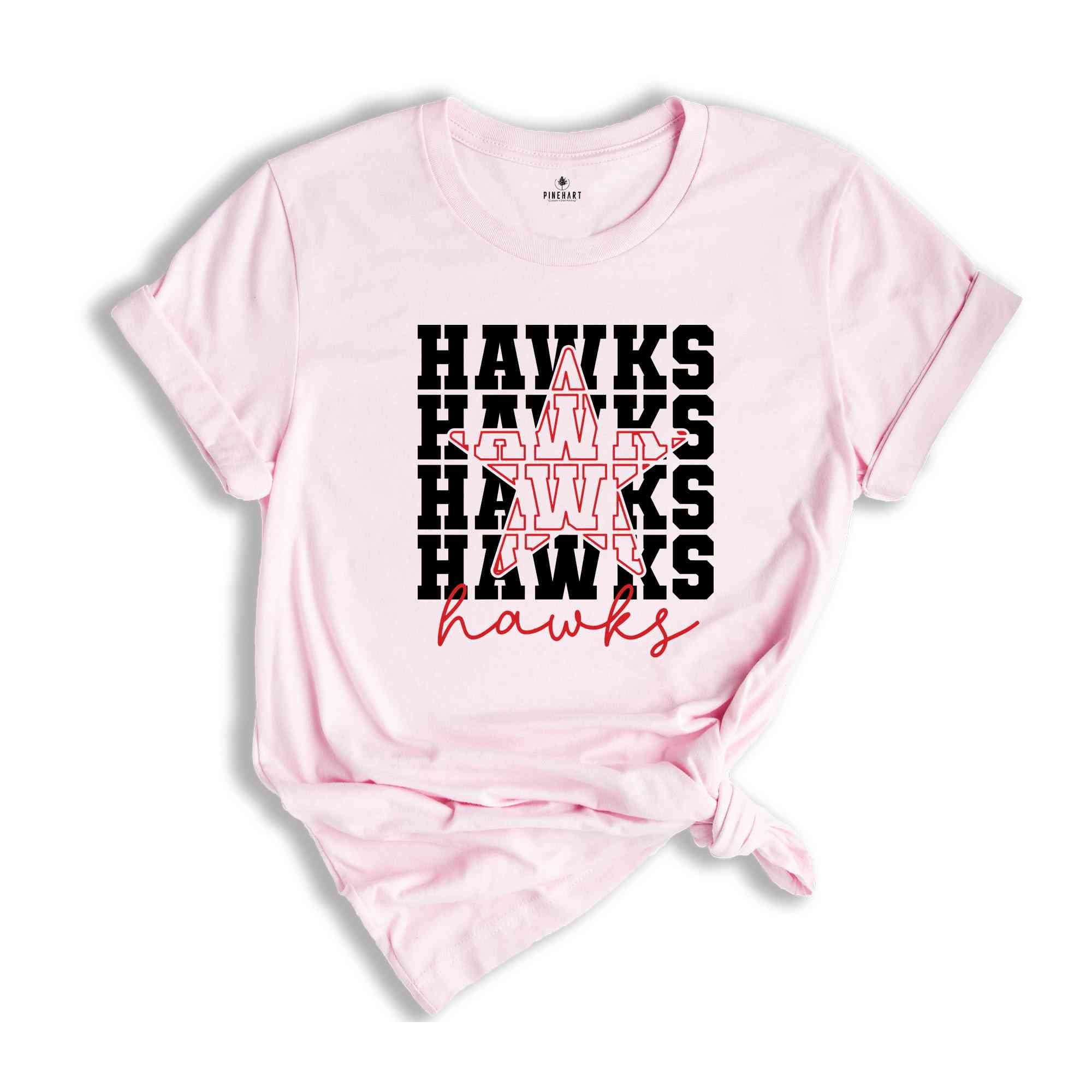 Team Mascot Shirt, Hawks Team Shirt, Hawks Football Shirt, Hawks Fan Shirt, Hawks School Shirt, Hawks School Spirit, Hawks Basketball Tee