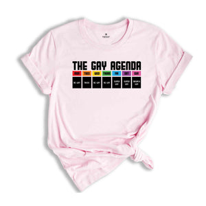 The Gay Agenda Shirt, Pride Month Shirt, Gay Shirt, LGBT Shirt, Bisexual Shirt, Lesbian Shirt, Vintage Shirt, LGBT Gift