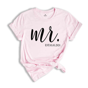 Custom Mr and Mrs Shirt, Custom Couples Shirt, Honeymoon Shirt, Custom Wife Shirt, Wedding Party Shirt, Engagement Shirt, Cute Couple Shirt