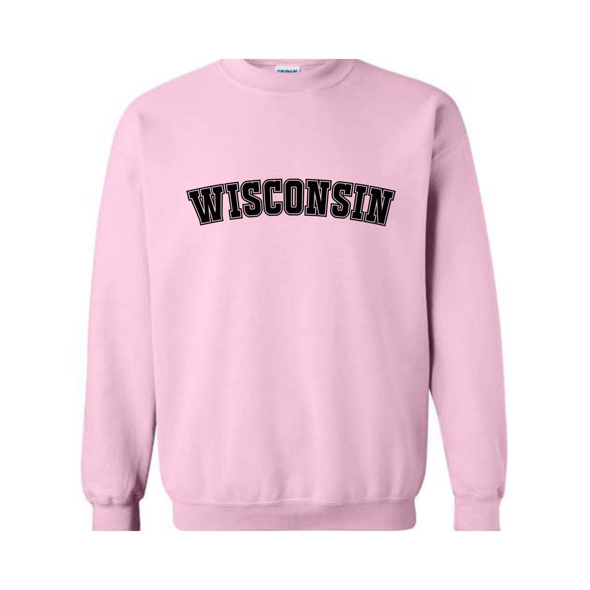 Wisconsin Sweatshirt, Wisconsin, Wisconsin State, Wisconsin Gifts, Wisconsin Sweater, Wisconsin Gift, Wisconsin Crewneck