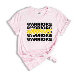 Team Mascot Shirt, Warriors Team Shirt, Warriors Football Shirt, Football Fan Shirt, Warriors School Spirit, Warriors Fan