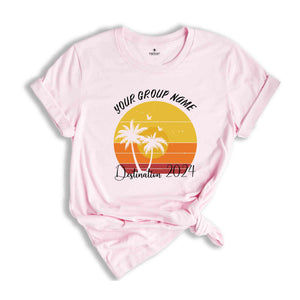 Custom Group Name Vacation Shirt, Matching Family Vacation Shirts, Custom Vacation Shirts, Custom Beach Shirts, Personalized Summer Shirt