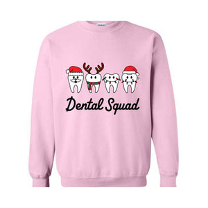 Dental Squad Sweatshirt, Christmas Teeth Sweat, Cute Dental Gift