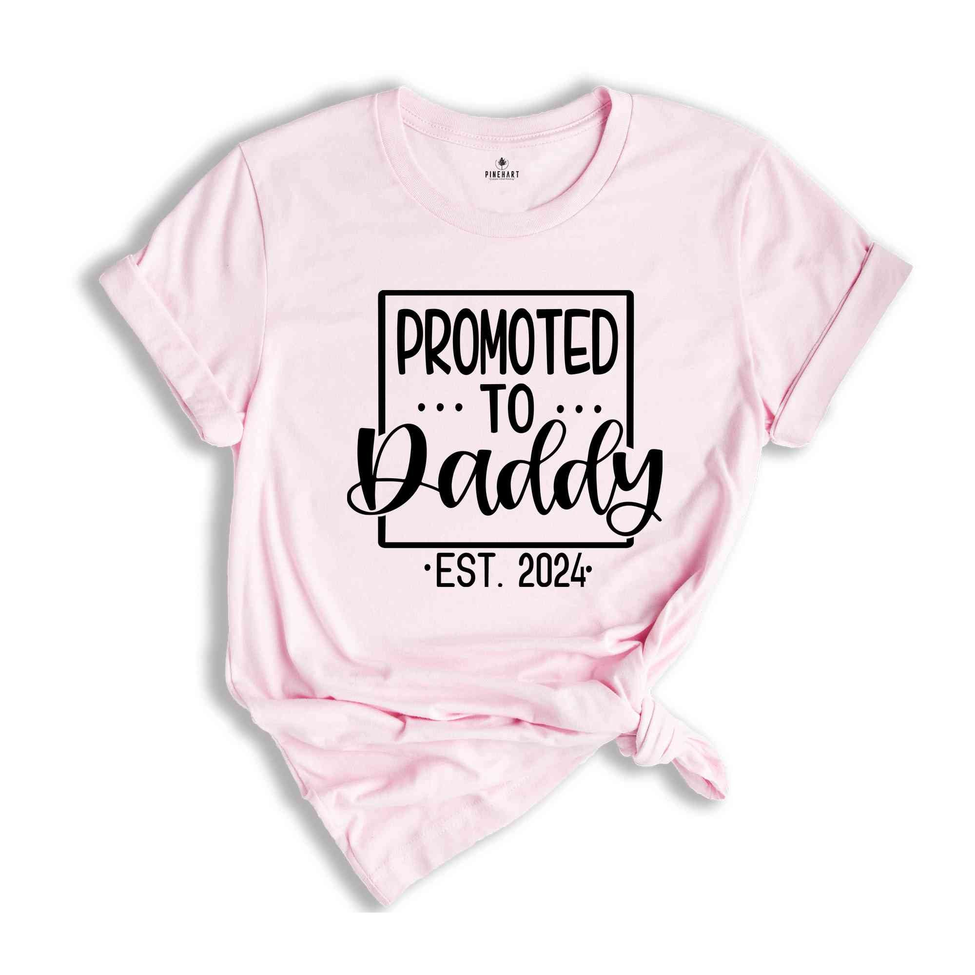 Promoted to Mommy Daddy Est 2024 Shirts, Pregnancy Announcement Shirt, Expecting Mom Shirt, Mommy Daddy To Be Shirt, Gender Reveal Shirt