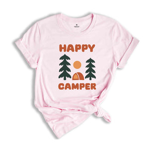 Happy Camper Shirt, Camping Tee, Nature Lover Gift, Outdoor Camping Shirt, Adventure T-shirt, Gift for Camper