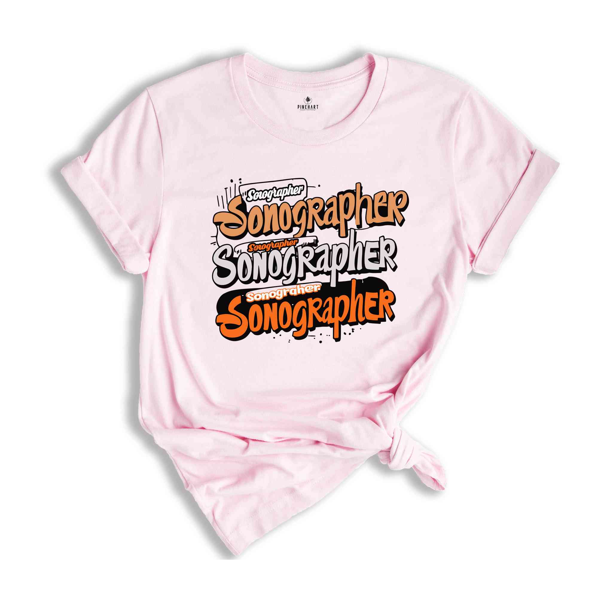 Sonographer T-Shirt, Sonographer Shirt, Birthday Gift for Her, Shirts for Women, Ultrasound Graphic Tees