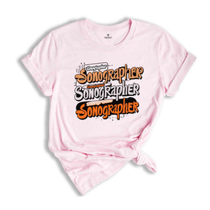 Sonographer T-Shirt, Sonographer Shirt, Birthday Gift for Her, Shirts for Women, Ultrasound Graphic Tees